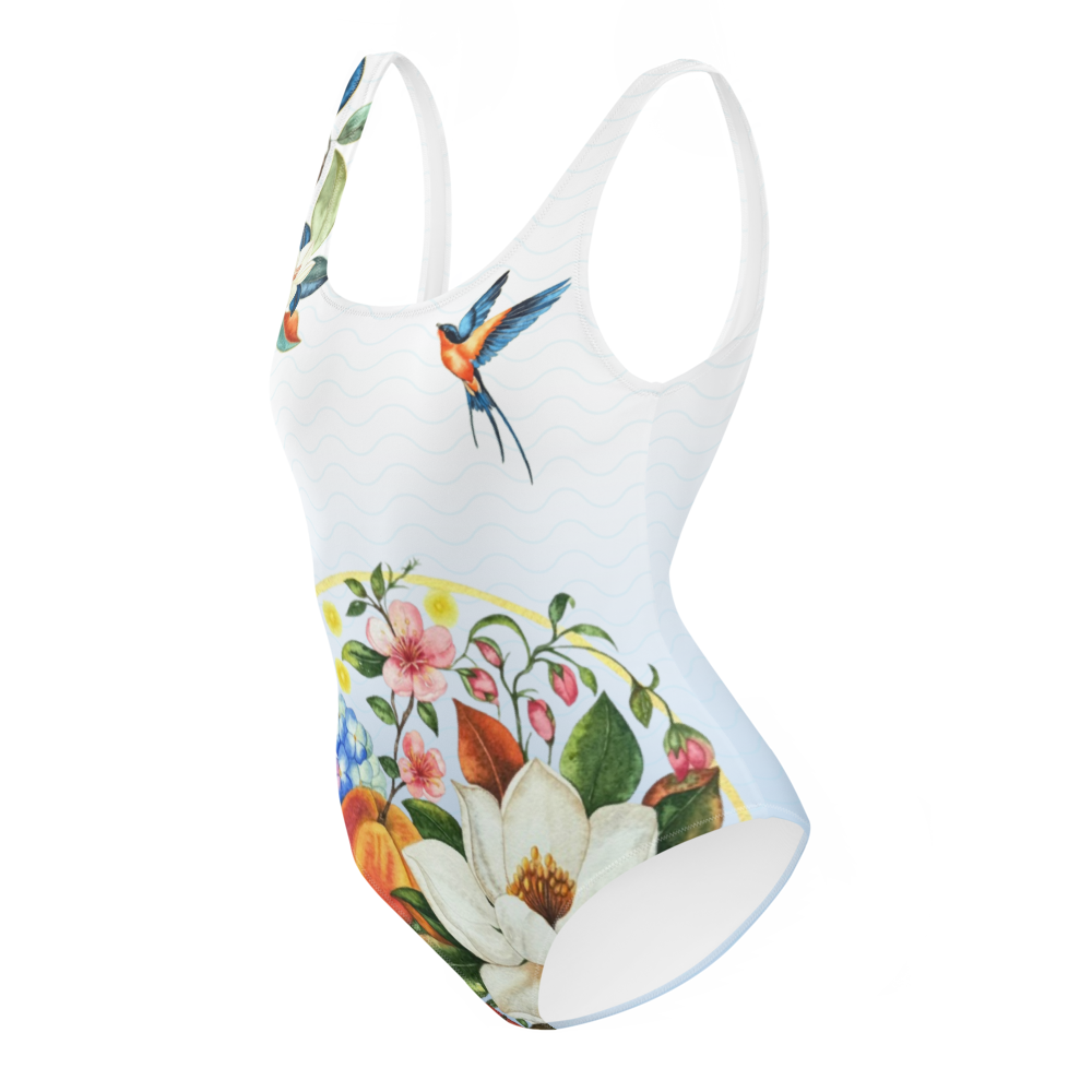 Peach Orchard One-Piece Swimsuit