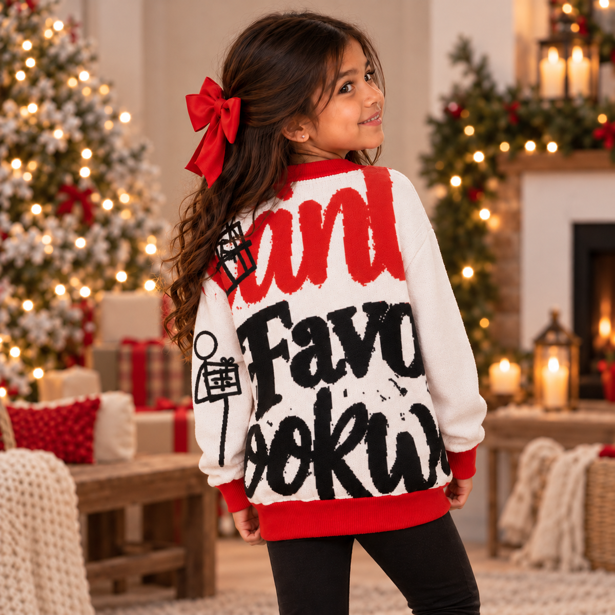 Book Drop Drip Youth Sweater