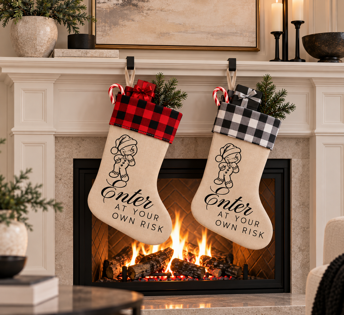 Merry Little Menace Christmas Stocking