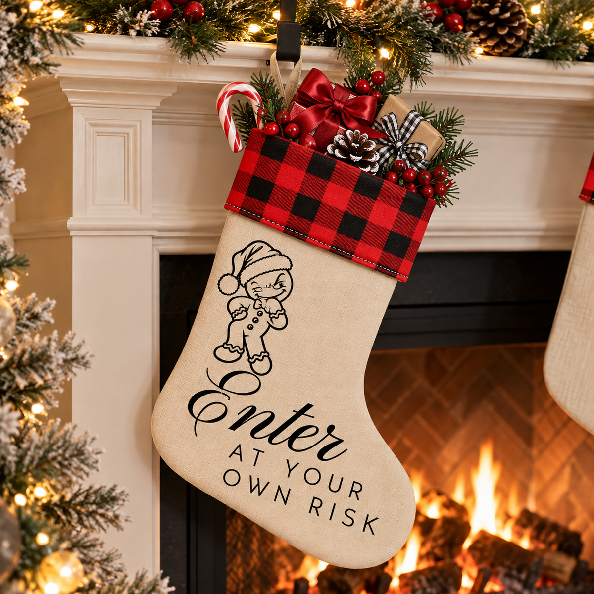 Merry Little Menace Christmas Stocking