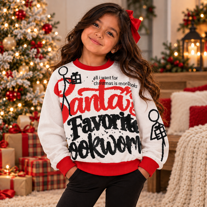 Book Drop Drip Youth Sweater