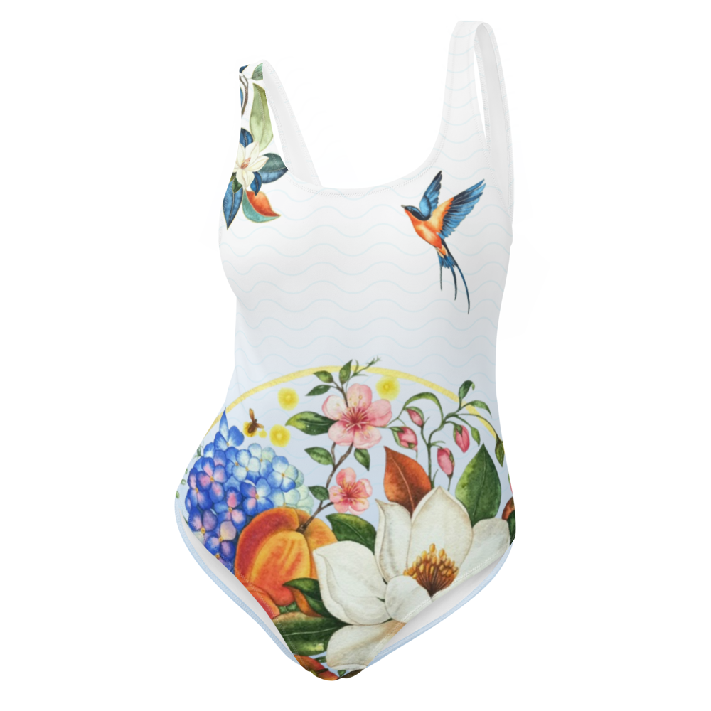 Peach Orchard One-Piece Swimsuit