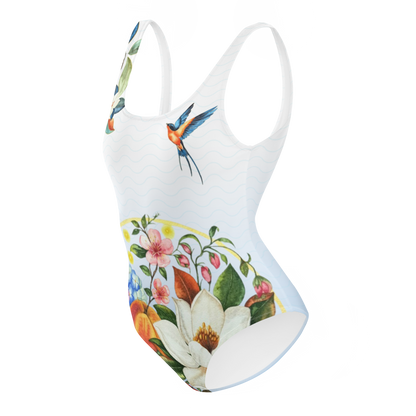 Peach Orchard One-Piece Swimsuit