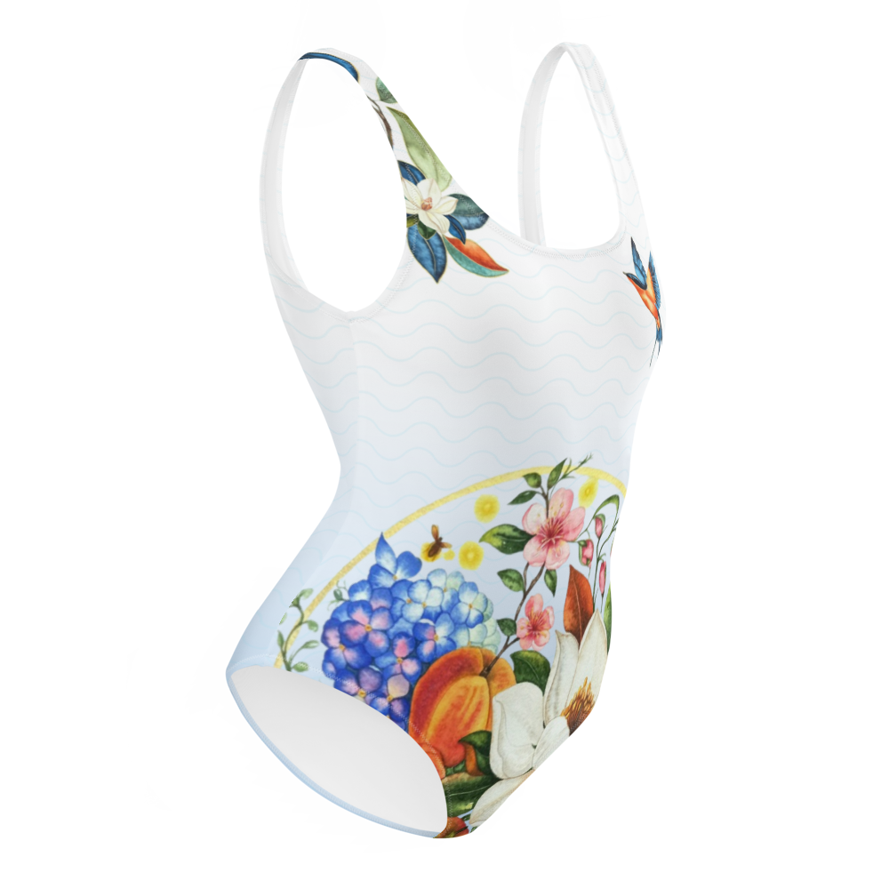 Peach Orchard One-Piece Swimsuit