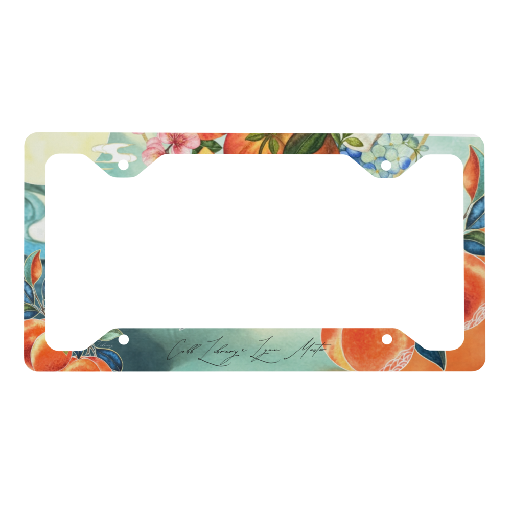 Sweet Peach License Plate Frame