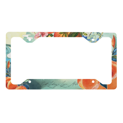 Sweet Peach License Plate Frame